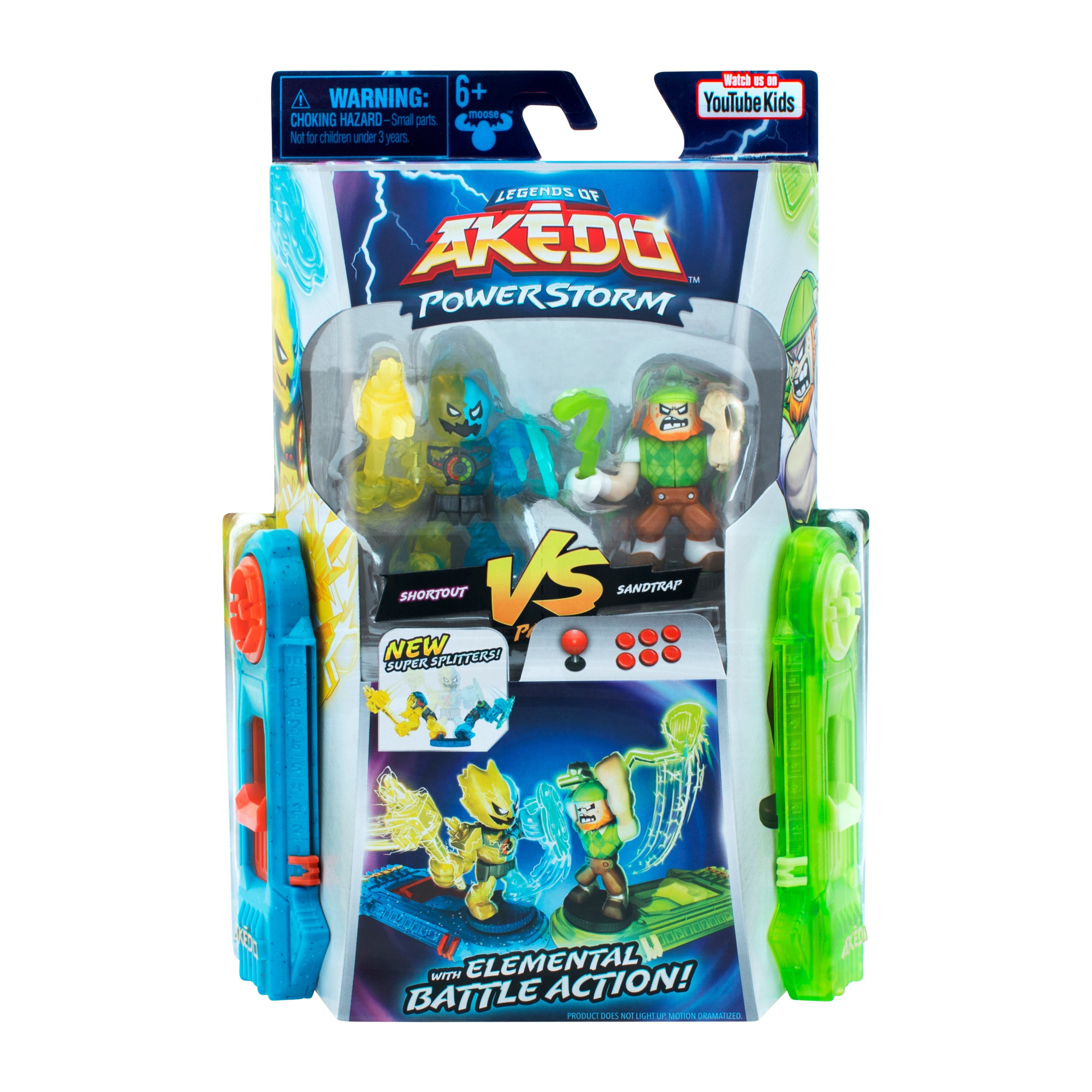 Legends of Akedo Powerstorm Versus Pack - Sweatstain vs Buster Splits