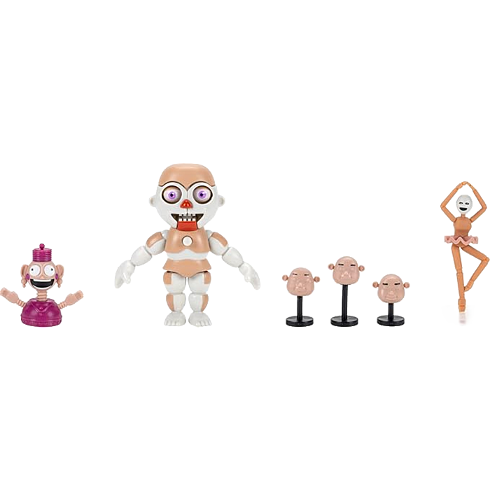 Five Nights at Freddy's - Bidybab & Minireena with Primary Control Module 5" Action Figure Diorama Set