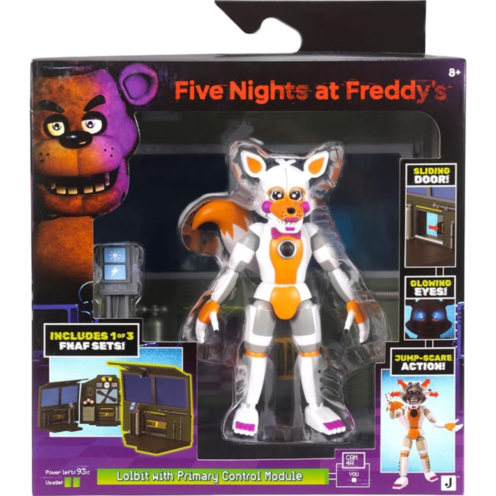 Five Nights at Freddy's - Lolbit with Primary Control Module 5" Action Figure Diorama Set