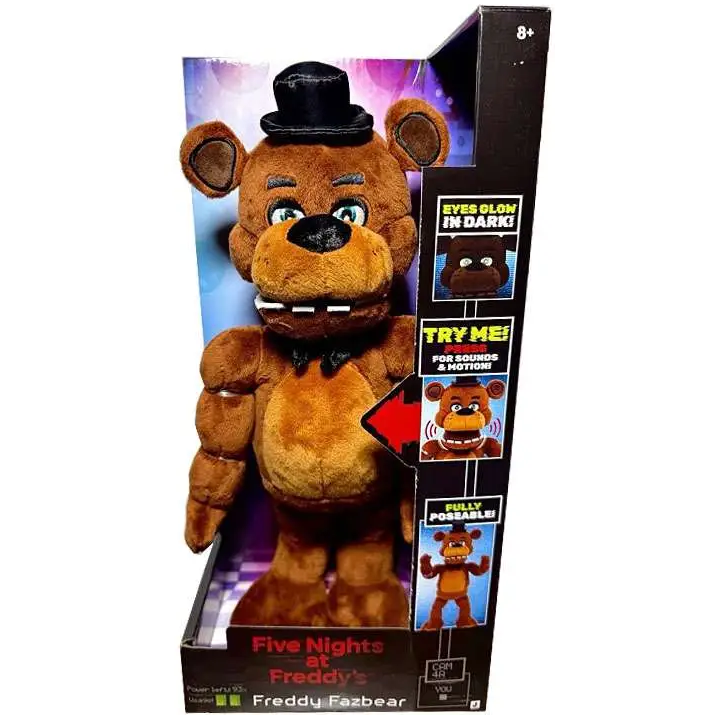 Five Nights at Freddy's - Freddy Fazbear 14-Inch Poseable Plush with Sound